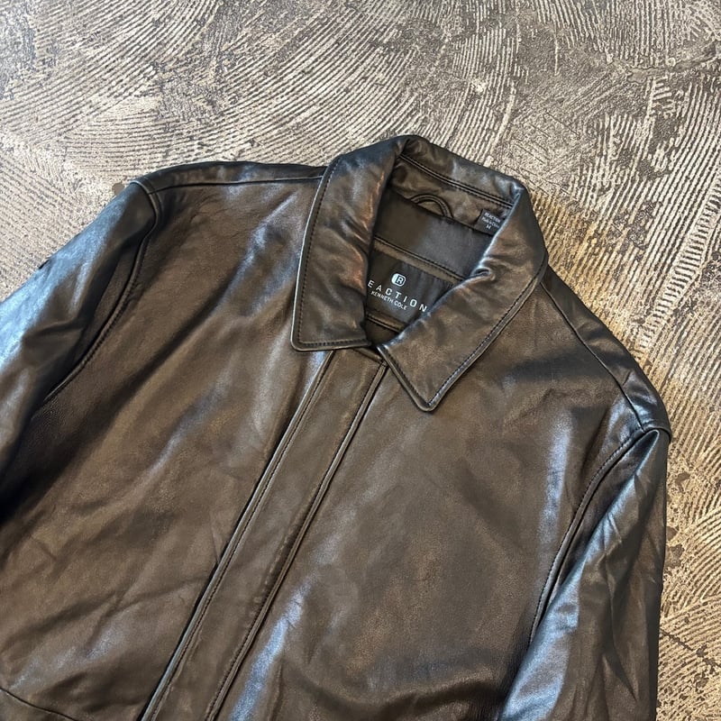 REACTION KENNETH COLE テーラード レザージャケット REACTION KENNETH COLE テーラード レザージャケット