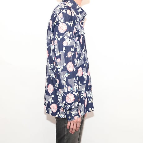 Vintage Flower Pattern Shirt