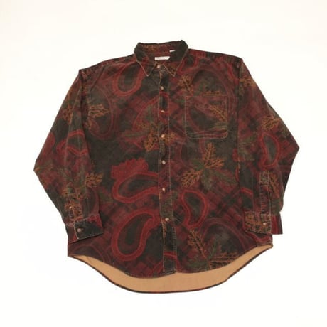 Paisley Pattern Corduroy L/S Shirt