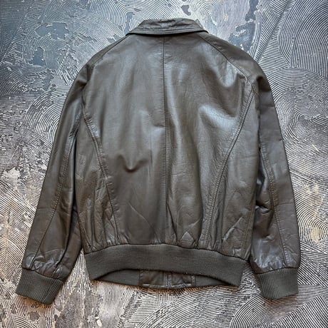 Rib Leather Jacket