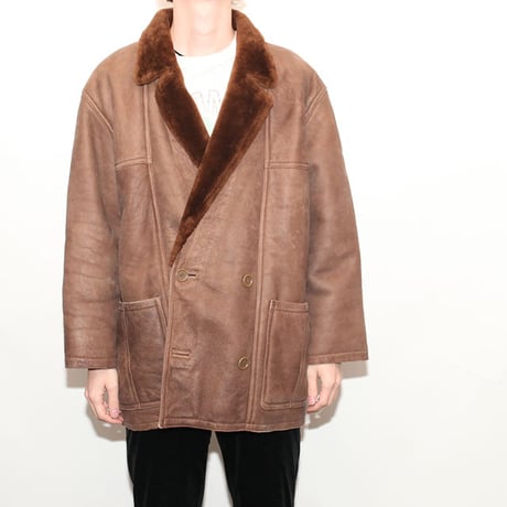Vintage Mouton Leather Jacket