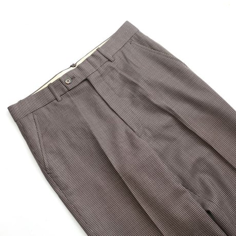 Dot Pattern Flared Wool Pants