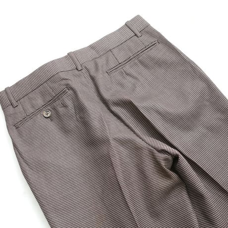 Dot Pattern Flared Wool Pants