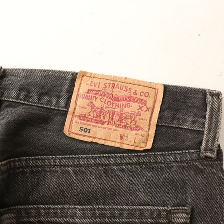 90s Euro Levi's 501 Black Denim Pants