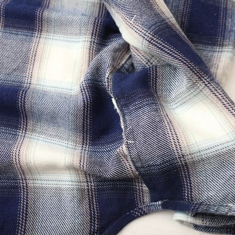 Ombre Plaid Flannel Zip Shirt