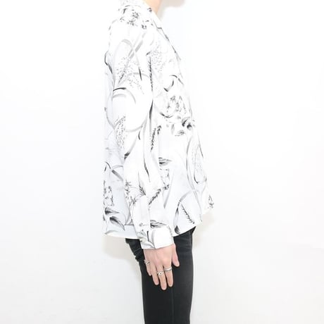 Open Collared Polyester L/S Shirt