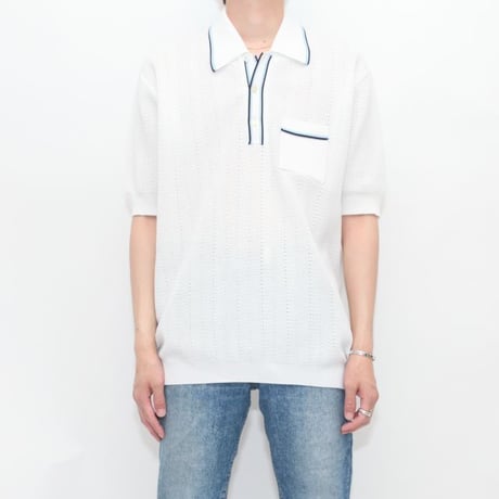 Euro Vintage Knit Polo Shirt