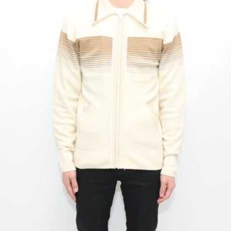 70's Zip Up Knit Cardigan