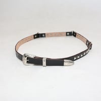 Western Studs Leather Belt