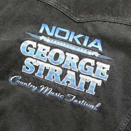 Leather Collared Black Denim Jacket Loose Silhouette