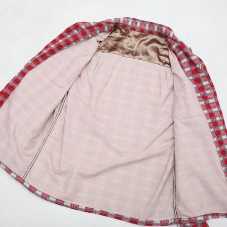 Plaid Print Flannel Open Collared Shirt