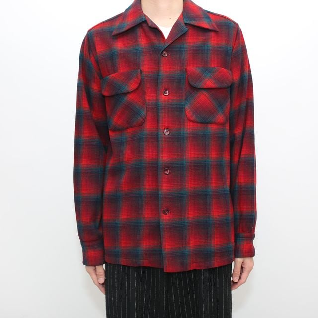50s Pendleton Wool Plaid Loop Shirt | Strato