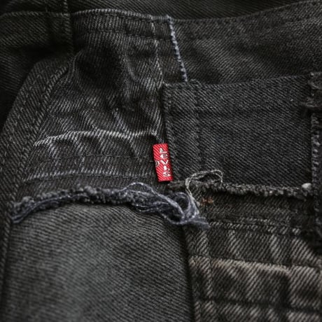 Levi's Patchwork Remake Black Denim Pants