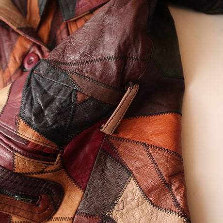 Patchwork Leather Jacket