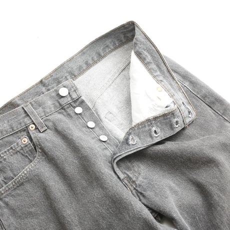 90s Levi's 501 "Yarn-dyed" Black Denim Pants