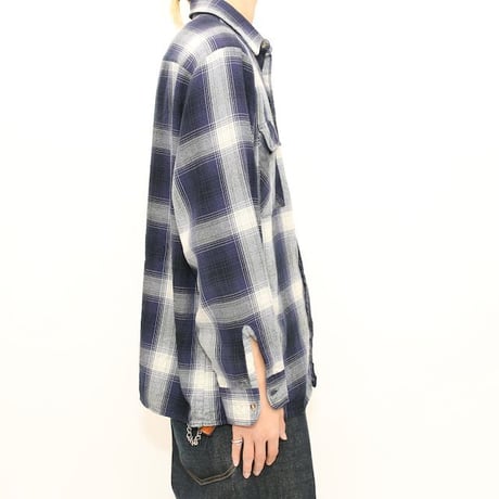 CLAYBROOKE Ombre Check Acrylic L/S Shirt