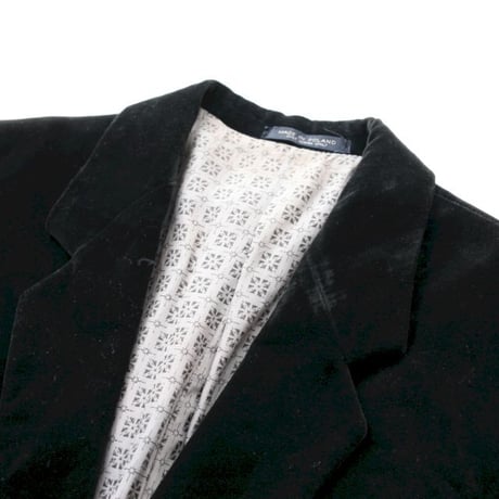 Euro Vintage Black Velour Jacket