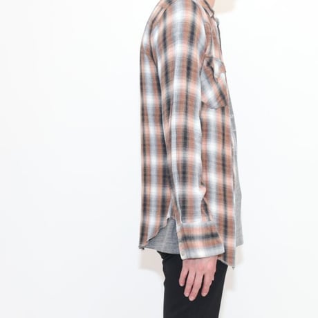 Western Ombre Checker Rayon Shirt