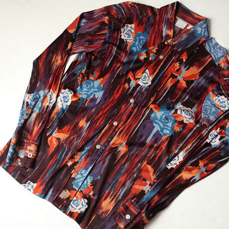 Vintage Flower Pattern Shirt