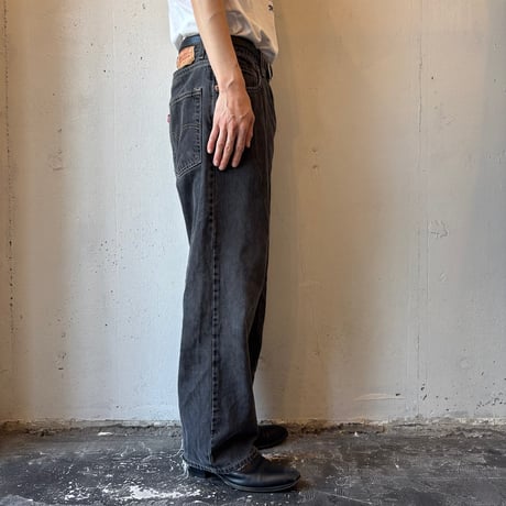 00s Levi’s 569 "Yarn-dyed" Black Denim Pants