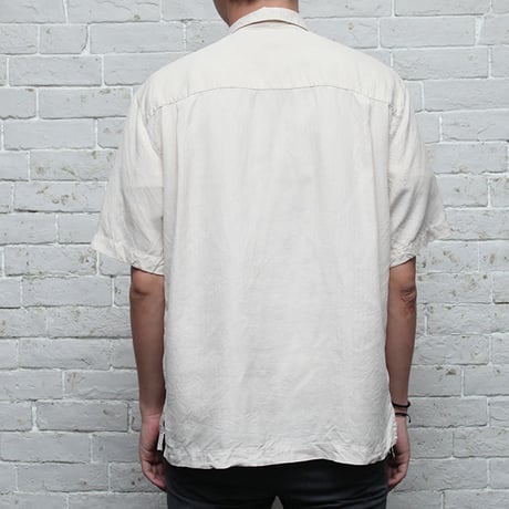 シルク 無地シャツ Silk S/S Shirt