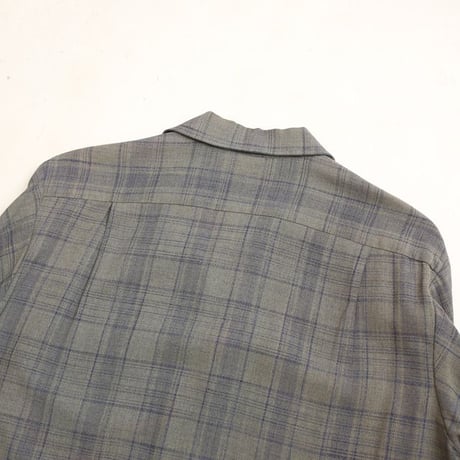 50s "Sportsman" Rayon Plaid Loop Shirt