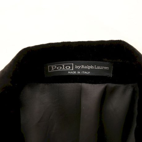 Ralph Lauren Black Velour Jacket  MADE IN ITALY