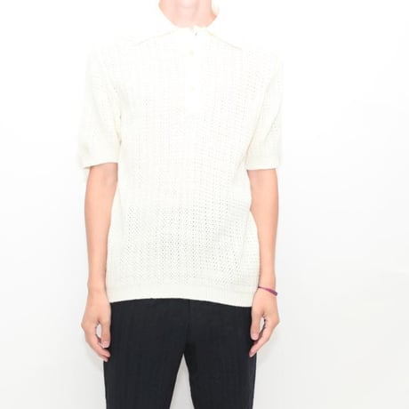 Euro Vintage Knit Polo Shirt