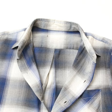 Ombre Plaid Rayon Shirt