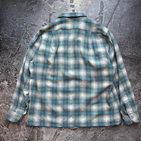60s Pendleton Ombre Plaid Loop Shirt