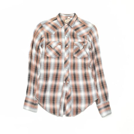 Western Ombre Checker Rayon Shirt
