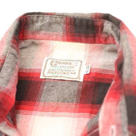 70's HbarC Ombre Checked Western L/S Shirt