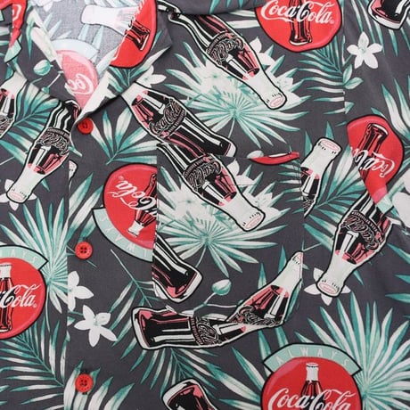Rayon Aloha Shirt "Coca-Cola"