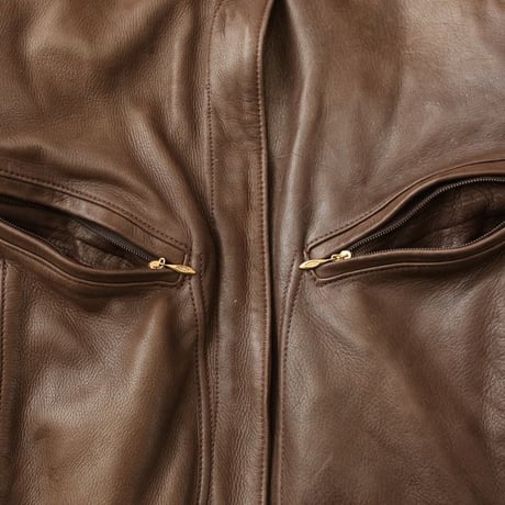 70-80s Deerskin Flight Jacket MADE IN USA