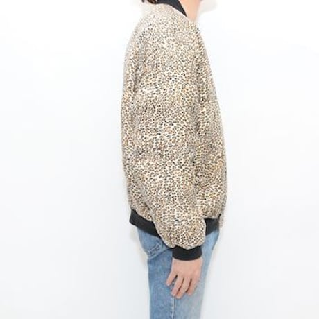 Leopard Pattern Silk Jacket