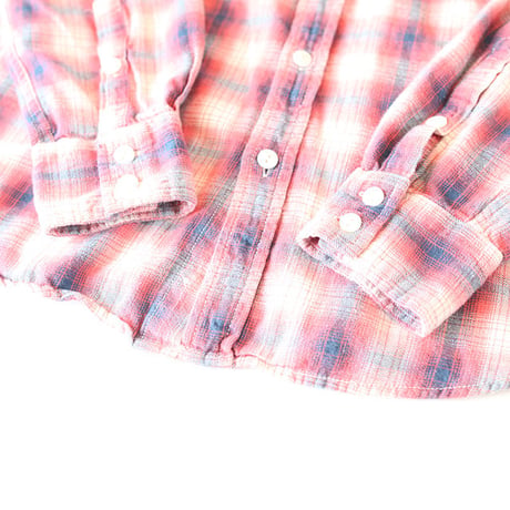 Ombre Checker Flannel Shirt