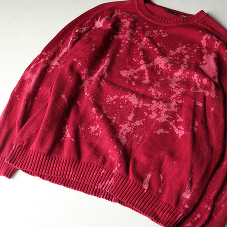 Hard Bleach Wash Cotton Sweater