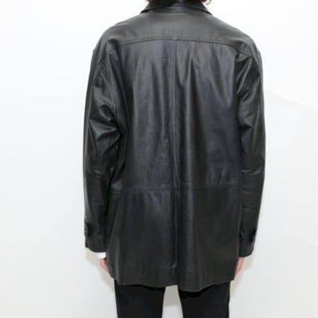 Black Leather Coat