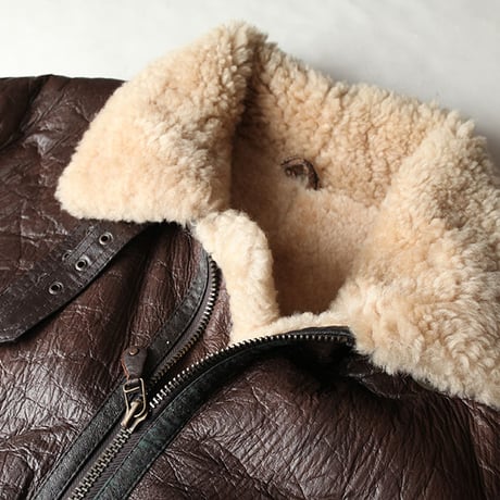 Vintage B-3 Mouton Leather Jacket