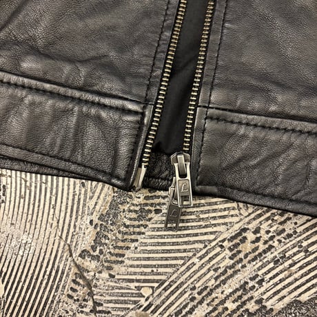 Double Zip Black Leather Jacket