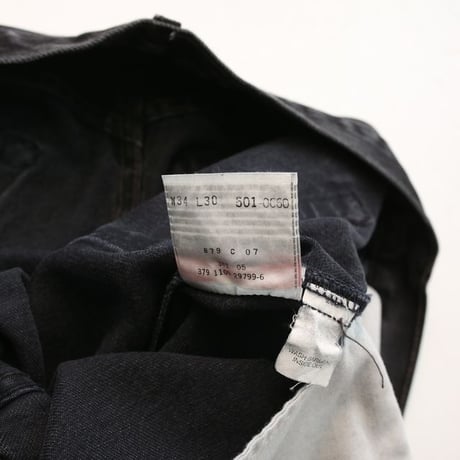 Levi's 501 Black Denim Pants MADE IN USA