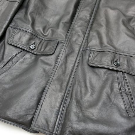 Black Leather Coat