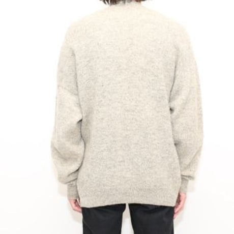Argyle Pattern Wool Knit Cardigan