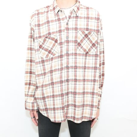 90s Print Flannel Plaid Shirt