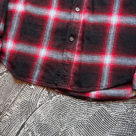 Ombre Plaid Cotton × Viscose Flannel Shirt