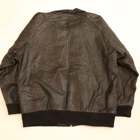 Rib Leather Jacket