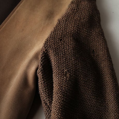 Vintage Leather×Knit Jacket