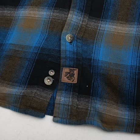 Ombre Check Flannel Shirt