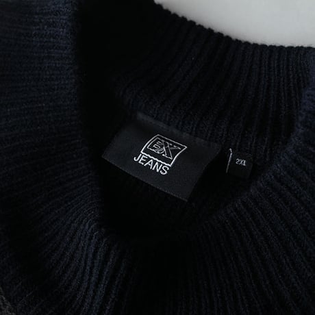 ブロックチェック ニット Design Sweater