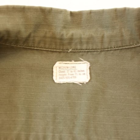 60's U.S.ARMY Jungle Fatigue Jacket 4th